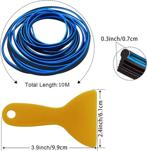 Car Interior Trim Strips,33ft Car Electroplating Decoration Styling Door Dashboard, Flexible Interior Trim Accessories with Installing Tool in Saudi Arabia