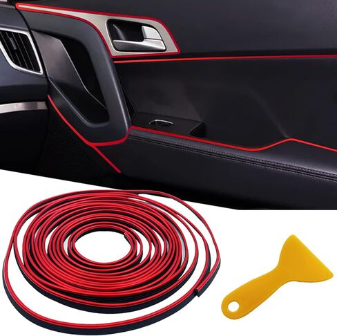 Car Interior Trim Strips,33ft Car Electroplating Decoration Styling Door Dashboard, Flexible Interior Trim Accessories with Installing Tool in Saudi Arabia