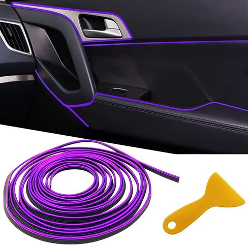 Car Interior Trim Strips,33ft Car Electroplating Decoration Styling Door Dashboard, Flexible Interior Trim Accessories with Installing Tool in Saudi Arabia