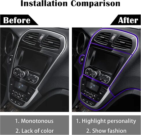 Car Interior Trim Strips,33ft Car Electroplating Decoration Styling Door Dashboard, Flexible Interior Trim Accessories with Installing Tool in Saudi Arabia