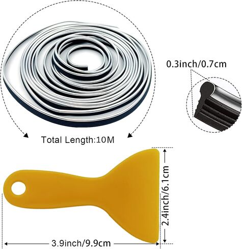 Car Interior Trim Strips,33ft Car Electroplating Decoration Styling Door Dashboard, Flexible Interior Trim Accessories with Installing Tool in Saudi Arabia