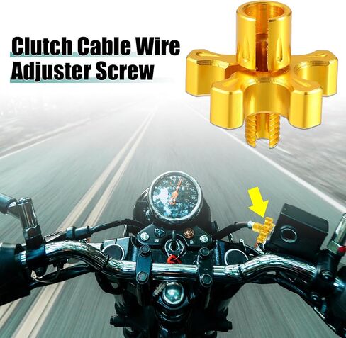 X AUTOHAUX 8 مللي متر دواسة فرامل عتلات سلك كابل الضابط مسمار مزلاج M8x1.25 سبائك الألومنيوم للدراجات النارية ATV UTV الدراجة الأسود in Saudi Arabia