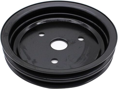 Crankshaft Pulley Double-Groove SWP Short Water Pump Black Compatible for Chevy SBC 262 327 400 in Saudi Arabia