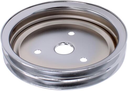 Crankshaft Pulley Double-Groove SWP Short Water Pump Black Compatible for Chevy SBC 262 327 400 in Kuwait