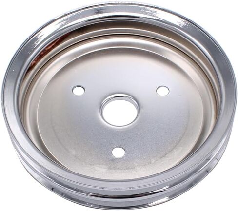 Crankshaft Pulley Double-Groove SWP Short Water Pump Black Compatible for Chevy SBC 262 327 400 in Kuwait