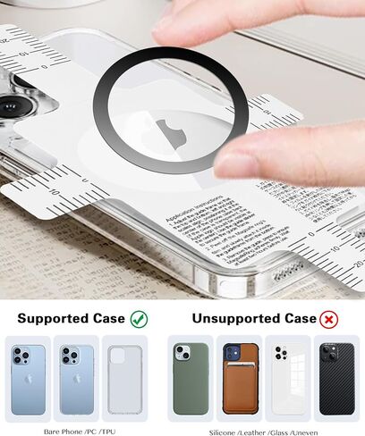 Universal Metal Rings Compatible with Magsafe Sticker - (Black&Silver&White) in Saudi Arabia