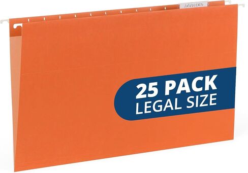 Blue Summit Hanging File Folders for Organization, Legal Size, Assorted Jewel Tones – 25 Pack in Saudi Arabia