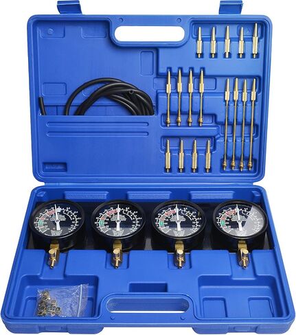Motorcycle Vacuum Carburetor Synchronizer Tool Kit Compatible with Honda Yamaha Kawasaki Suzuki GS KZ XS, Fuel Vacuum Carburetor Synchronization Carb Sync Gauge in Kuwait