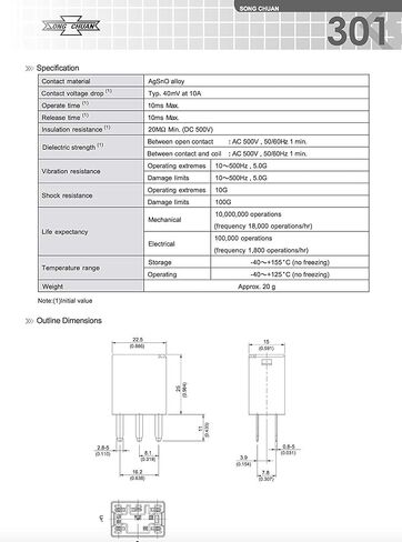 مرحلات الأغراض الخاصة بالسيارات 301-1C-C-R1-U01-12VDC 5 PIN (4 عبوات) in Kuwait