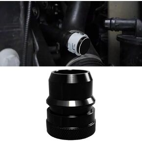 Black Blow Off Valve Mod,Billet Car UPR Vent to Atmosphere Mod Plug Fuel System Parts for F150 Ecoboost/Raptor Expedition Engines 2.7 3.5L 2013-2023