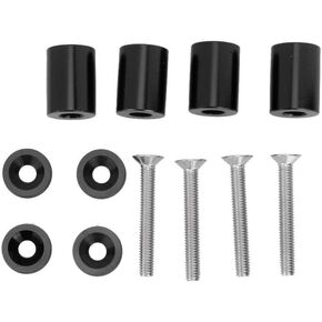 Spacer Riser, Car Aluminum Alloy Engine Hood Ventilation Spacer Riser Fit for 6mm Motor (Black)