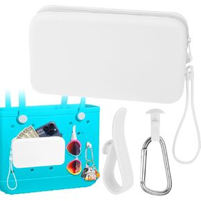 Mity rain Silicone Wallet for Bogg Bag Phone Holder, Accessories Set for Bogg Bag Contain 2PCS Key Holder and a Large Capacity Silicone Zipper Bag for Beach Bags Tote Bag (Dark Purple) in Saudi Arabia