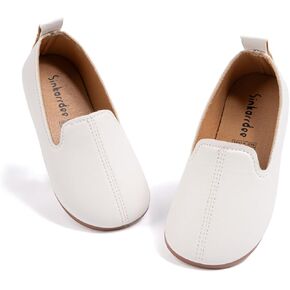 ohsofy Boys Girls Soft Slip-On Loafers Comfort Cozy Oxford Rubber Sole Casual Wedding Party Dress Shoes(Toddler/Little Kid)