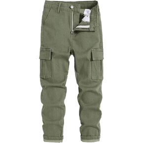 GAGELE Boy's Skinny Ripped Jeans Destroyed Distressed Stretch Slim Fit Denim Pants