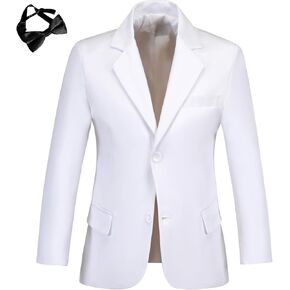 سترة بدلة للأولاد معاطف رياضية رسمية مع ربطة عنق وسترات سهرة بلون سادة لحفلة العشاء للأولاد in Kuwait