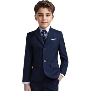 Boys Blazers Slim Fit Suit Jacket Kids Formal Tuxedo Blazer Outfit for Party School