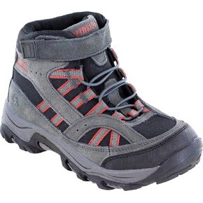 Northside Unisex-Child Rampart Mid Hiking Boots - Lightweight Performance | Suede/Ripstop Nylon Moisture-Wicking Quick Lace-Up Durable TPR Outsole | Kids Hiking Adventure Essential