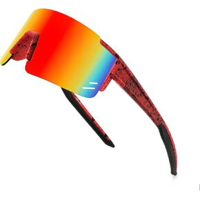 FEISEDY Kids Sunglasses Youth Baseball Sun Glasses, UV400 Sports Teens Cycling Shades for Boys Girls Age 8-16 B0048