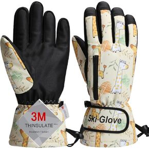 Ski Gloves, Warm and Breathable Snow Gloves for Various Cold Winter Outdoor Sports, Waterproof and Anti-Slip Ski Gloves Suitable for Boys & Girls, Men & Women
