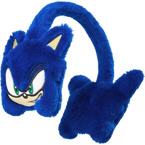 Sonic The Hedgehog Kids Earmuffs for Boys Girls Teens Soft Plush Fluffy Ear Covers for Cold Weather Winter Accessories Travel Days Out