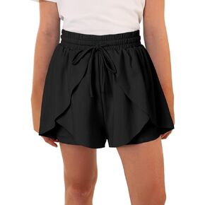 blibean Tween Girls Athletic Shorts Flowy Outdoor UPF50+ Outfits 6-15 Year