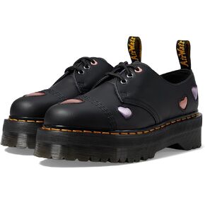 Dr. Martens Women's 1461 Quad Heart Leather Platform Shoe