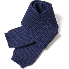 Kids Knit Scarf Toddler Winter Warm Scarves Neck Warmer Fashion Solid Color Scarf for Boys Girls