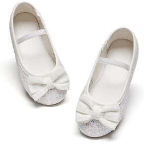 GINFIVE Toddler Girls Dress Shoes Little Girls Mary Janes Ballerina Flats Shoes Toddler