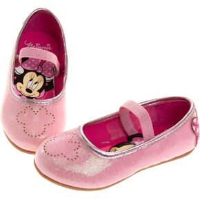 Disney Girls Mary Jane Flats - Kids Character Princess Dress up Slip-on Shoes (Toddler/Little Kid)