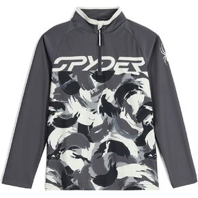 سترة Spyder Boy's Camo Half Zip Ski Base Layer