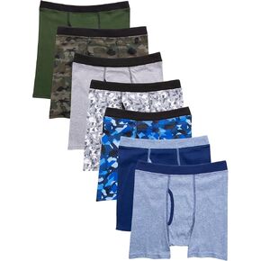 Hanes Boys' and Toddler Comfort Flex and ComfortSoft Boxer Briefs, Multipack