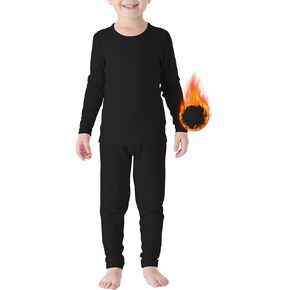 American Trends Boys Thermal Underwear Set Toddler Long Johns Set Fleece Lined Base Layer Winter Thermals Sets for Kids