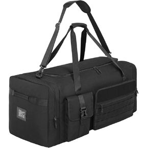 130L Extra Large 36" Heavy Duty Sports Gym and Travel Duffel Bag - Oversized Equipment Gear Bag for Basketball, Baseball, Hockey, Football, Helmets, and Pads - Durable, Giant (Blue)