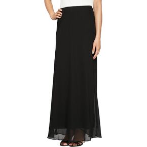Alex Evenings Women's Long Maxi Skirt (Regular and Petite)