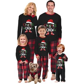 OAKFashion Christmas Family Pajamas Sets, Christmas Family Matching Pajamas Sleepwear Pjs