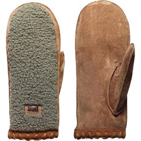 UGG Women's UGGFluff Scalloped Mittens - Genuine Leather Shell