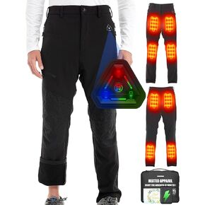 Men Heated Pants - Heating Pants for 7.4v 16000mAh Battery, for Hunting Skiing Pants, 4 in 1 Smart Controller