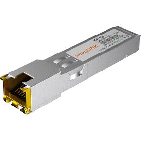 10GBase-T RJ45 SFP+ Module, 10G Copper SFP+ Transceiver, Ethernet SFP Module up to 30-Meter, Plug and Play Hot Pluggable, Durable and Highly Compatible