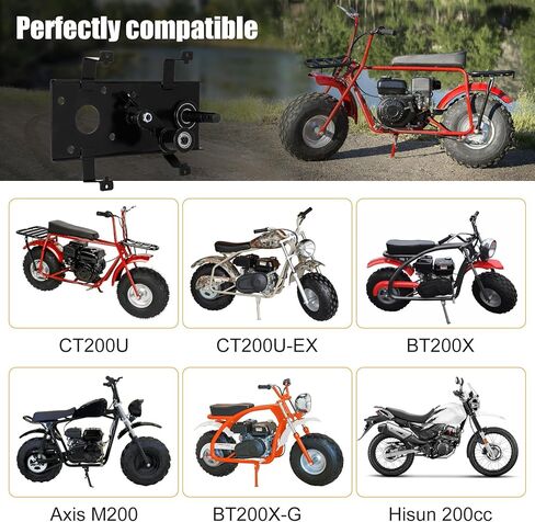 طقم غطاء تجميع عمود الرافعة، لأجزاء الدراجة الصغيرة كولمان، متوافق مع الدراجة الصغيرة كولمان CT200U CT200U-EX BT200X Axis M200 Baja Warrior MB200 وما إلى ذلك، مع شداد سلسلة دراجة صغيرة in Kuwait