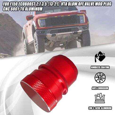 Black Blow Off Valve Mod,Billet Car UPR Vent to Atmosphere Mod Plug Fuel System Parts for F150 Ecoboost/Raptor Expedition Engines 2.7 3.5L 2013-2023 in Saudi Arabia