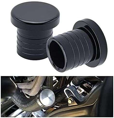 CNRAQR Alloy Aluminium 25mm Dump blow off valve Bov Blanking Plug Silicone Hose Blanking Plug Black in Saudi Arabia