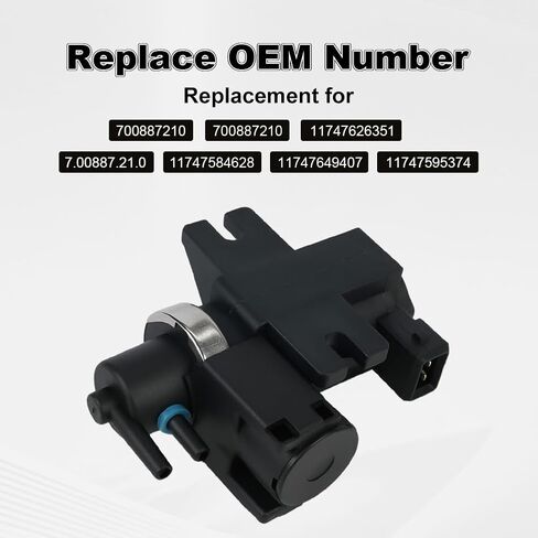 شاحن توربيني دفعة صمام الملف اللولبي متوافق مع BMW 135i 228i 428i 528i 535i 550i 640i 650i 740Li M5 M6 X1 X4 X5 X6 Z4 لاستبدال 11747626351 7.00887.21.0 11747584628 محول الضغط in Saudi Arabia