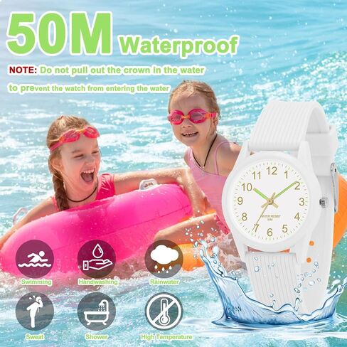 Kids Analog Watches for Girls Boys Kids Watches with Soft Band Learning Time 50M Waterproof Children Watch Easy to Read for Ages 4-12 Kids Gift in Saudi Arabia