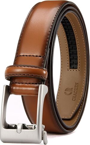 CHAOREN Boys Belt - 1 1/8" Ratchet Boys leather Belt - Perfect Companion to Kids Dress Shoes in Kuwait