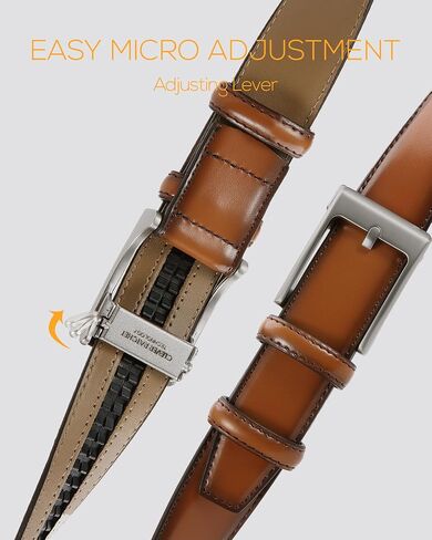 CHAOREN Boys Belt - 1 1/8" Ratchet Boys leather Belt - Perfect Companion to Kids Dress Shoes in Kuwait