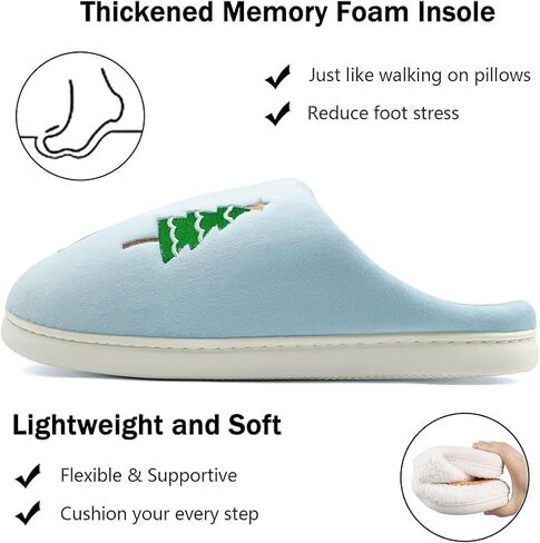 Kids Christmas Slippers,Santa Hat Smile Face Slippers,Soft Warm Cotton Bedroom Reindeer Slippers House Girls Boys Memory Foam Slippers Cozy Fluffy Fall Winter Home Slippers in Saudi Arabia