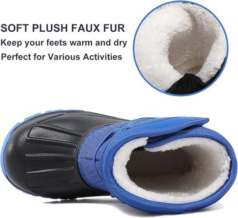 Unisex-Child Snow Boots Winter Waterproof Slip Resistant Cold Weather Shoes (Toddler/Little Kid/Big Kid) in Kuwait