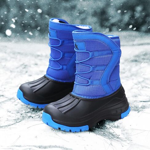 Unisex-Child Snow Boots Winter Waterproof Slip Resistant Cold Weather Shoes (Toddler/Little Kid/Big Kid) in Kuwait