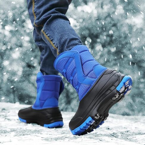Unisex-Child Snow Boots Winter Waterproof Slip Resistant Cold Weather Shoes (Toddler/Little Kid/Big Kid) in Kuwait