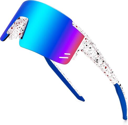 FEISEDY Kids Sunglasses Youth Baseball Sun Glasses, UV400 Sports Teens Cycling Shades for Boys Girls Age 8-16 B0048 in Saudi Arabia